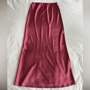 Pink maxi skirt